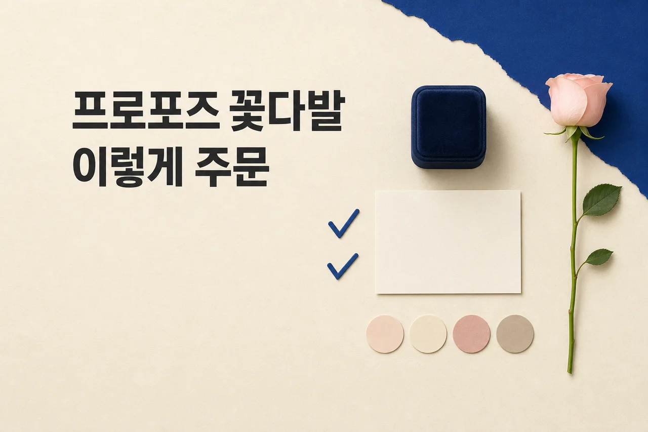 프로포즈 꽃다발, 어떻게 고르고 어떻게 주문하면 될까요? 대표 이미지