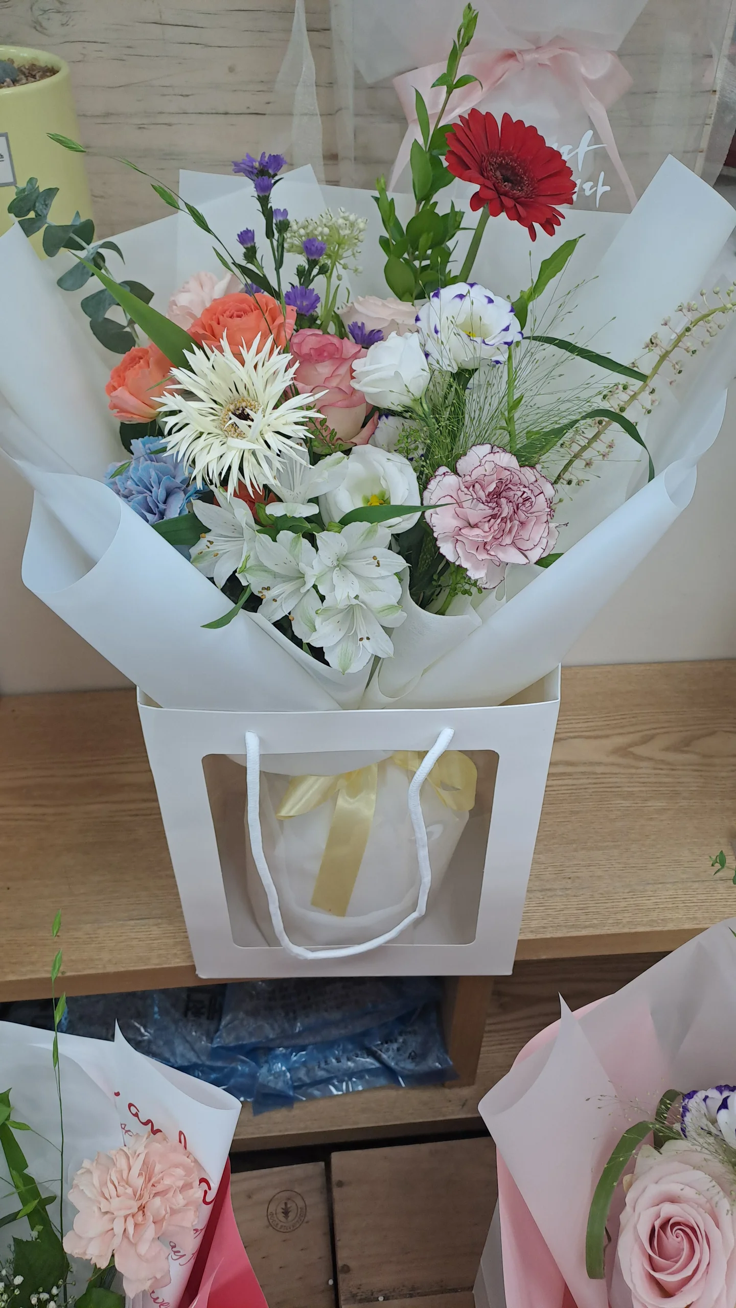 꽃 작품 사진, 레드 · 코랄 · 핑크