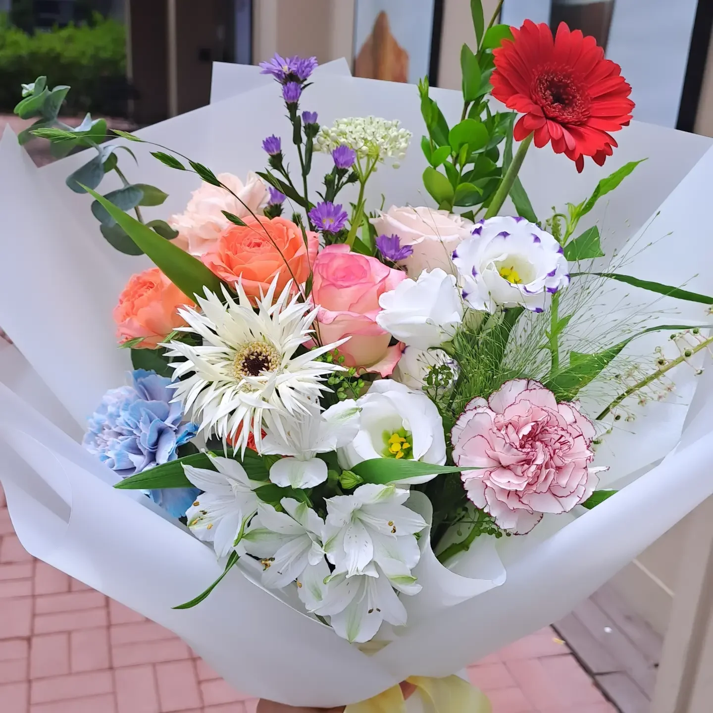 꽃 작품 사진, 레드 · 코랄 · 핑크