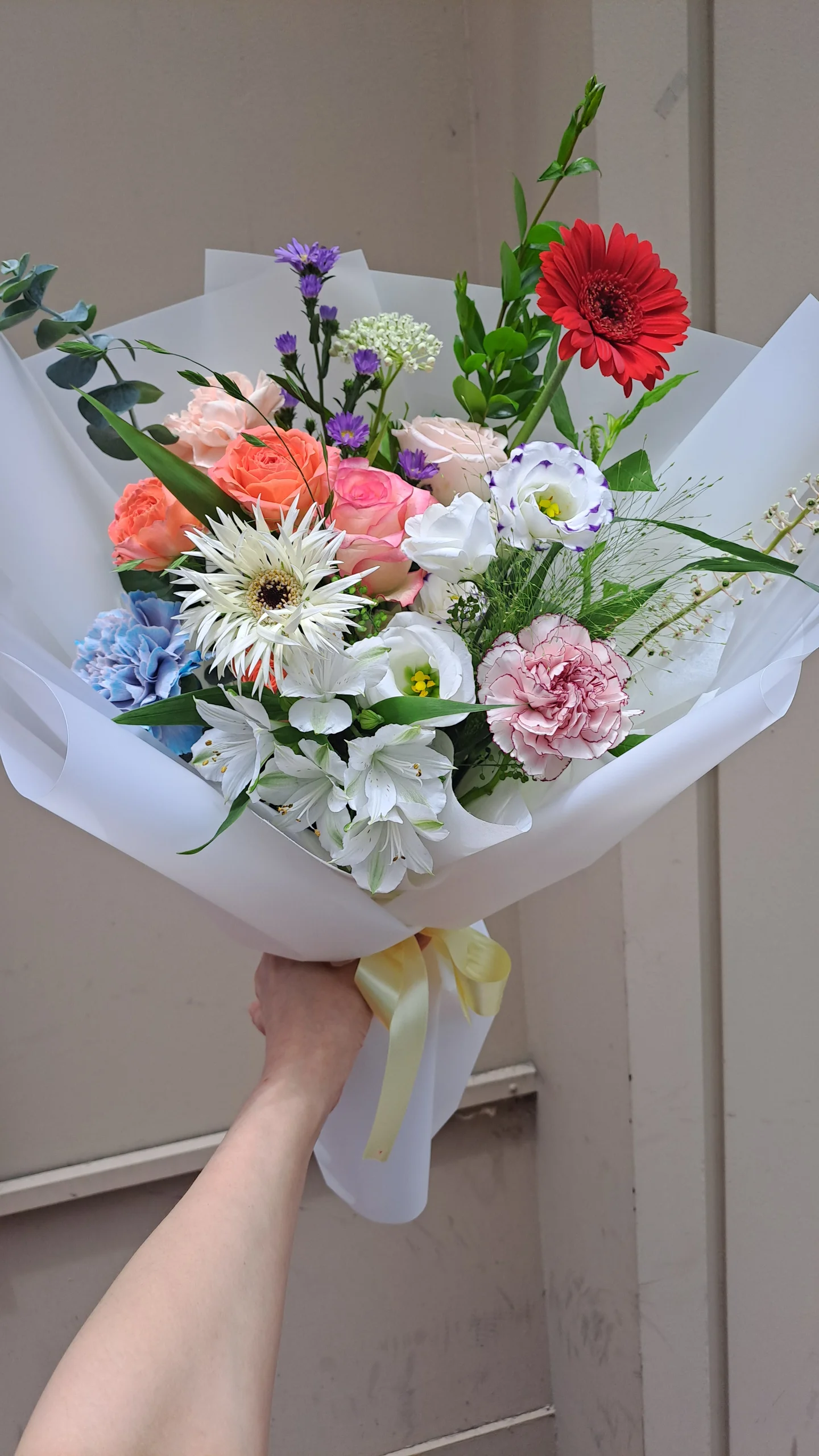 꽃 작품 사진, 레드 · 코랄 · 핑크